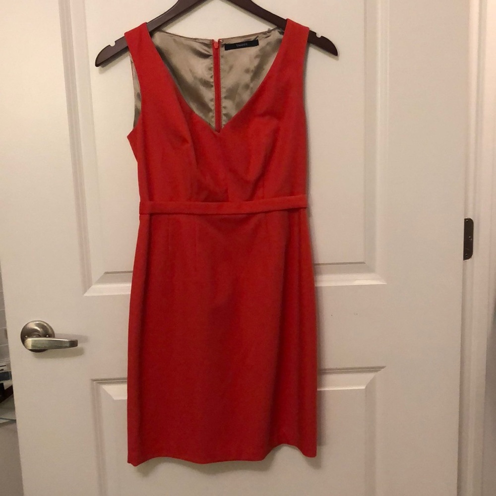 Orange business professional dress